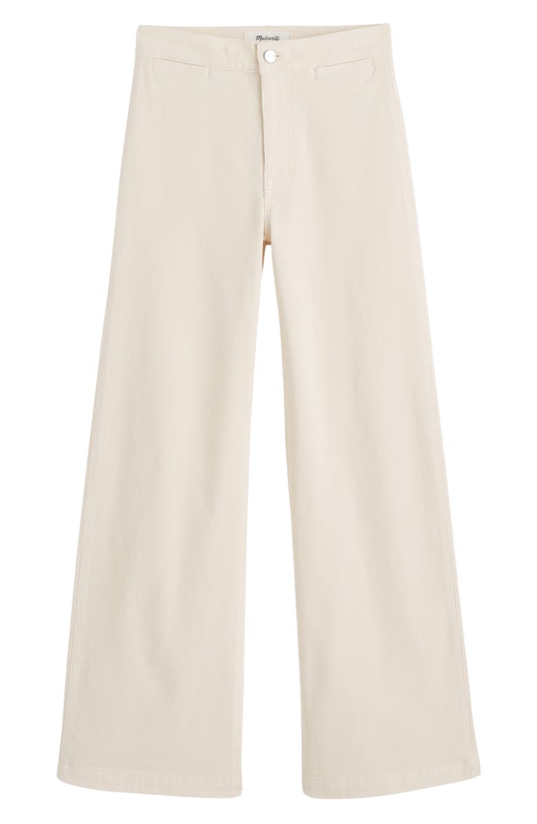 Madewell The Wide Leg Corduroy Pants, Alternate, color, Vintage Ivory