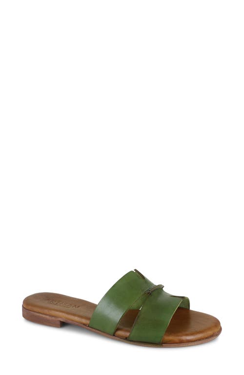 Artisan Crafted By Zigi Allony Leather Flat In Multi