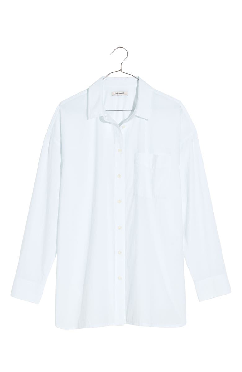 Madewell The Plus Signature Poplin Oversize Button-Up Shirt, Main, color,