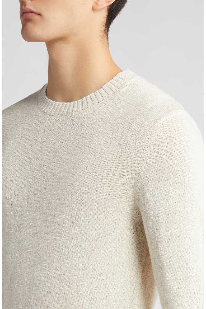 Ves Cotton Blend Crewneck Sweater, Alternate, color, BUTTERCREAM