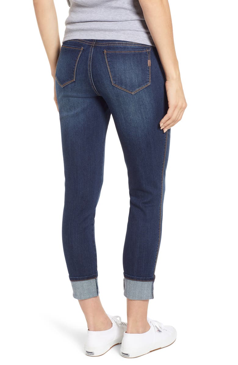 1822 Denim Clean Cuff Skinny Maternity Jeans, Alternate, color, 