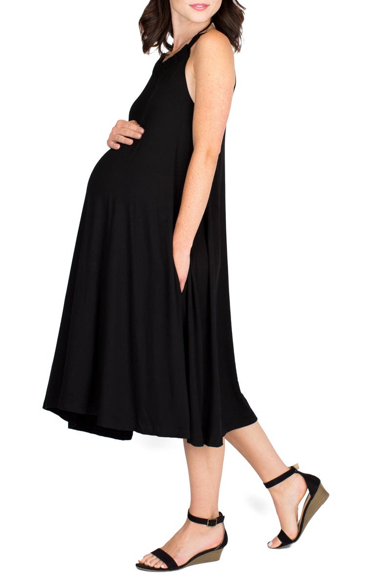Nom Maternity Andrea Maternity Midi Dress, Alternate, color, 
