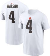 Nike Men's Nike Deshaun Watson White Cleveland Browns Player Name & Number T-Shirt