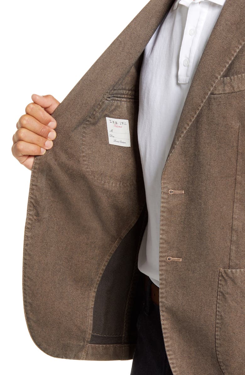 L.B.M. 1911 Trim Fit Twill Cotton Sport Coat, Alternate, color, 
