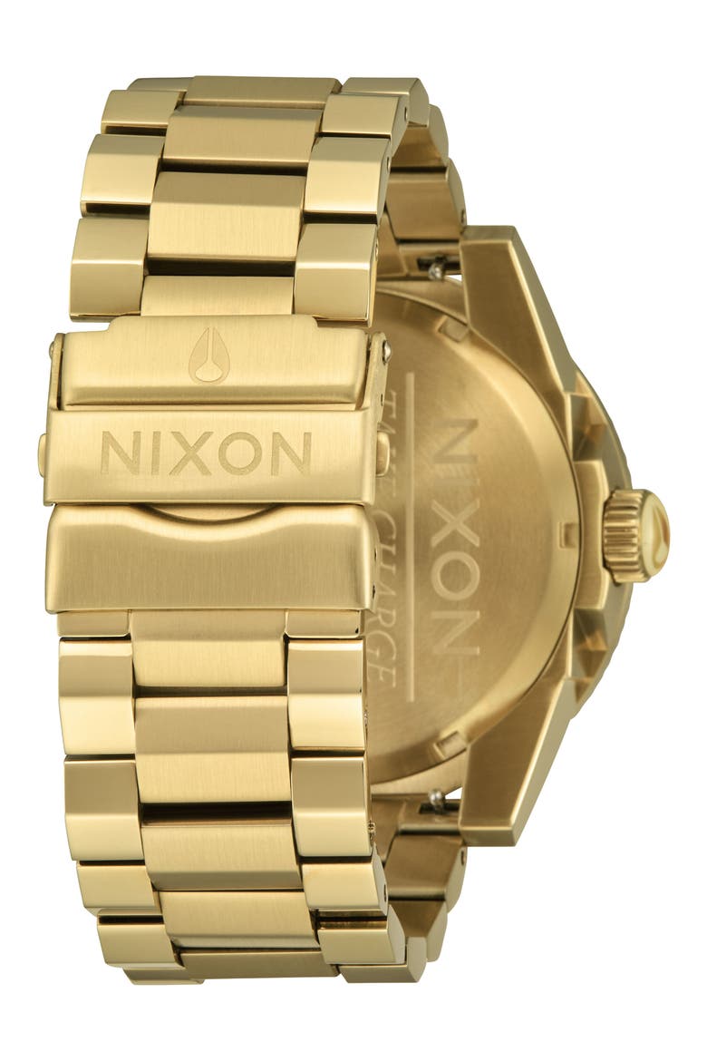 Corporal Bracelet Watch, 48mm, Alternate, color, GOLD / TURQUOISE / GOLD