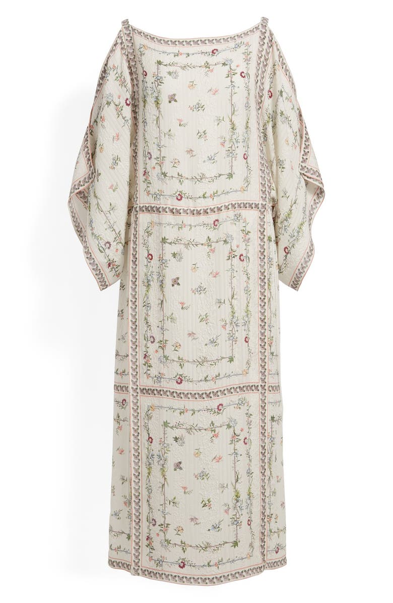 VILSHENKO 'Dasha' Cold Shoulder Silk Jacquard Dress, Alternate, color, 