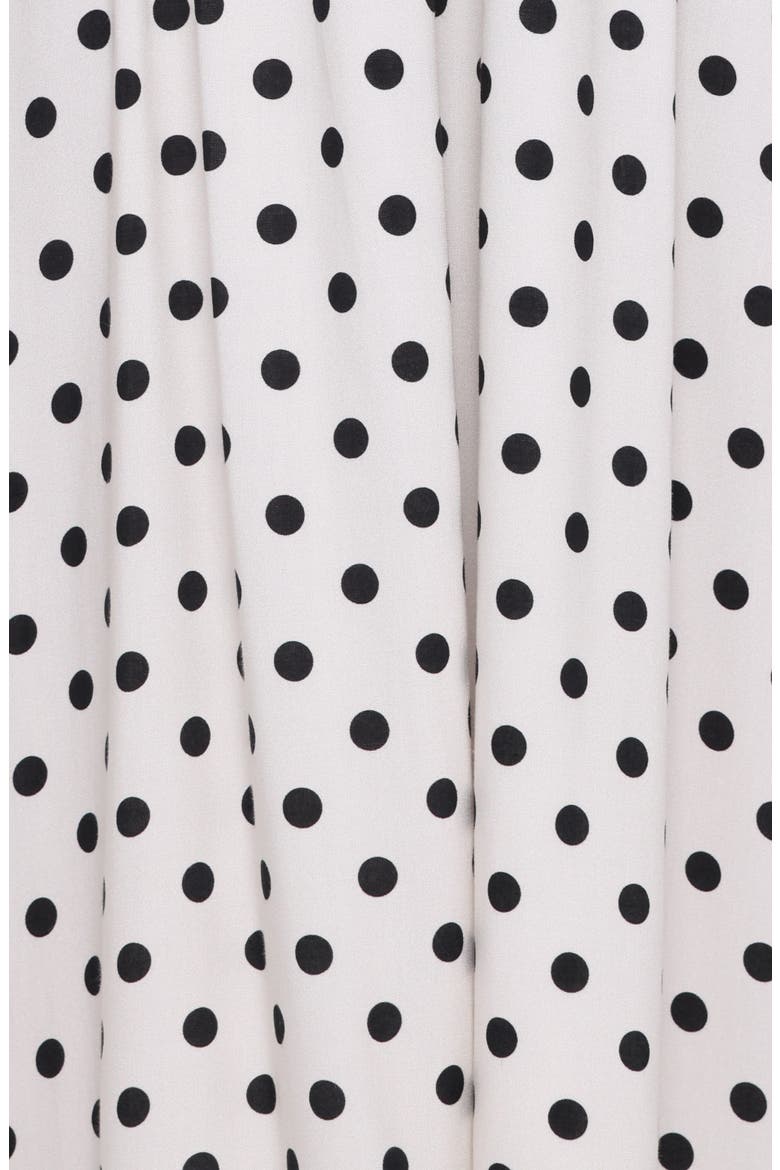 Gemini Polka Dot Halter Dress, Alternate, color, WHITE POLKA DOT