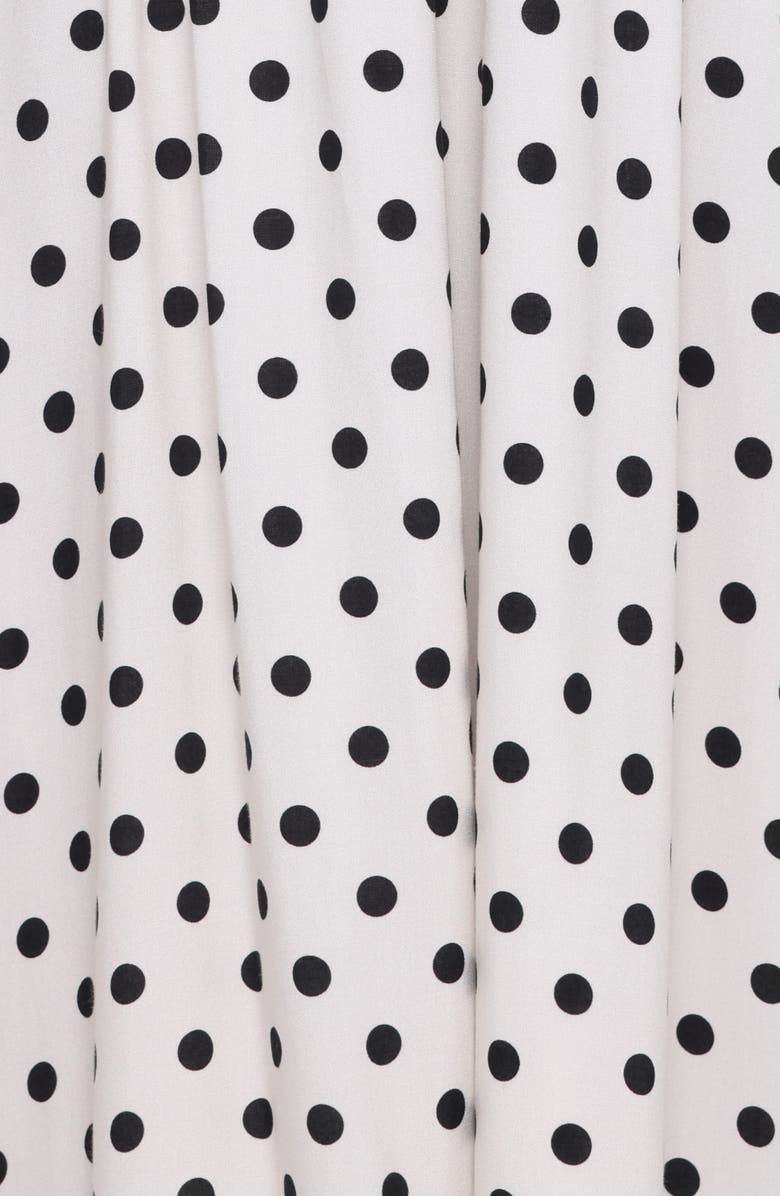 Petal & Pup Gemini Polka Dot Halter Dress, Alternate, color, White Polka Dot