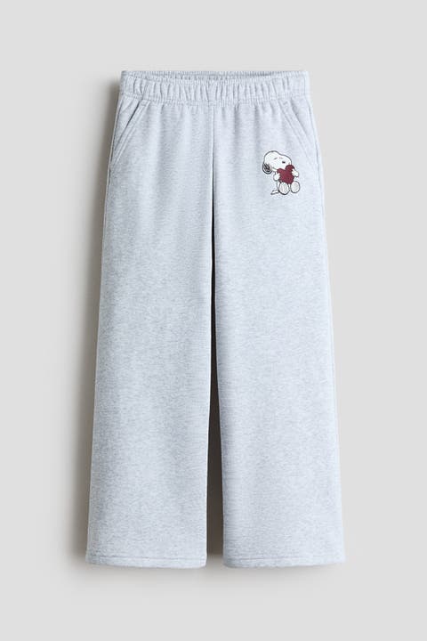 Sweatpant Joggers With Printed Motif