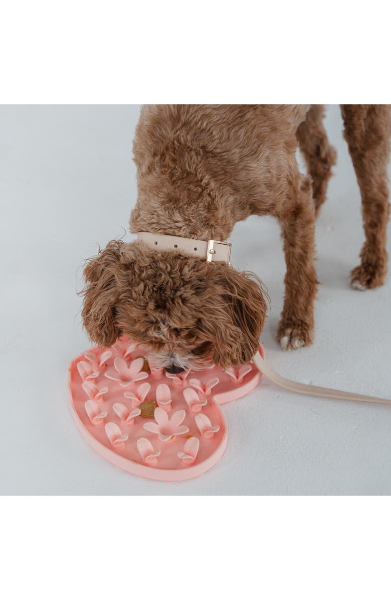 Dexypaws Enrichment Snuffle Mat Textured Dog Feeding Pad, Alternate, color, Pink