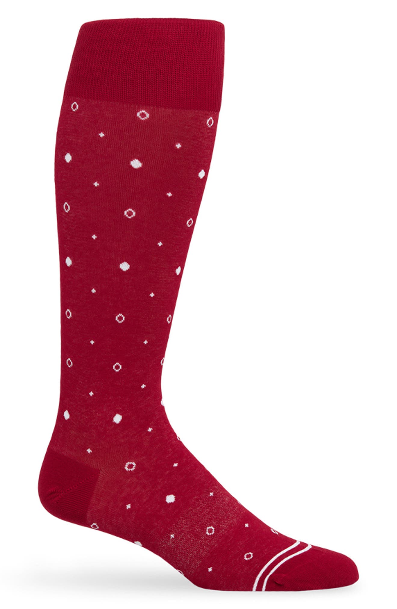 Mixed Dots Mid-Calf Premium Novelty Dress Socks