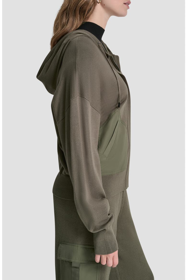 Mixed Media Hoodie, Alternate, color, CITY TAUPE