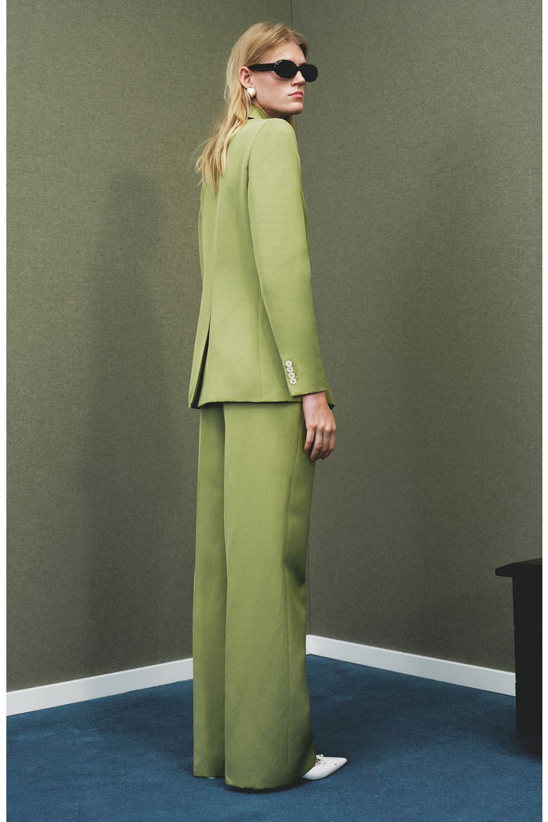 Straight Leg Suit Pants, Alternate, color, LIME GREEN