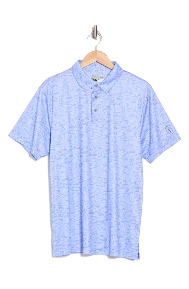 PGA TOUR Linear Golf Polo, Alternate, color,