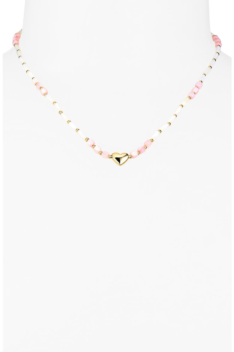 Heart Necklace, Alternate, color, GOLD
