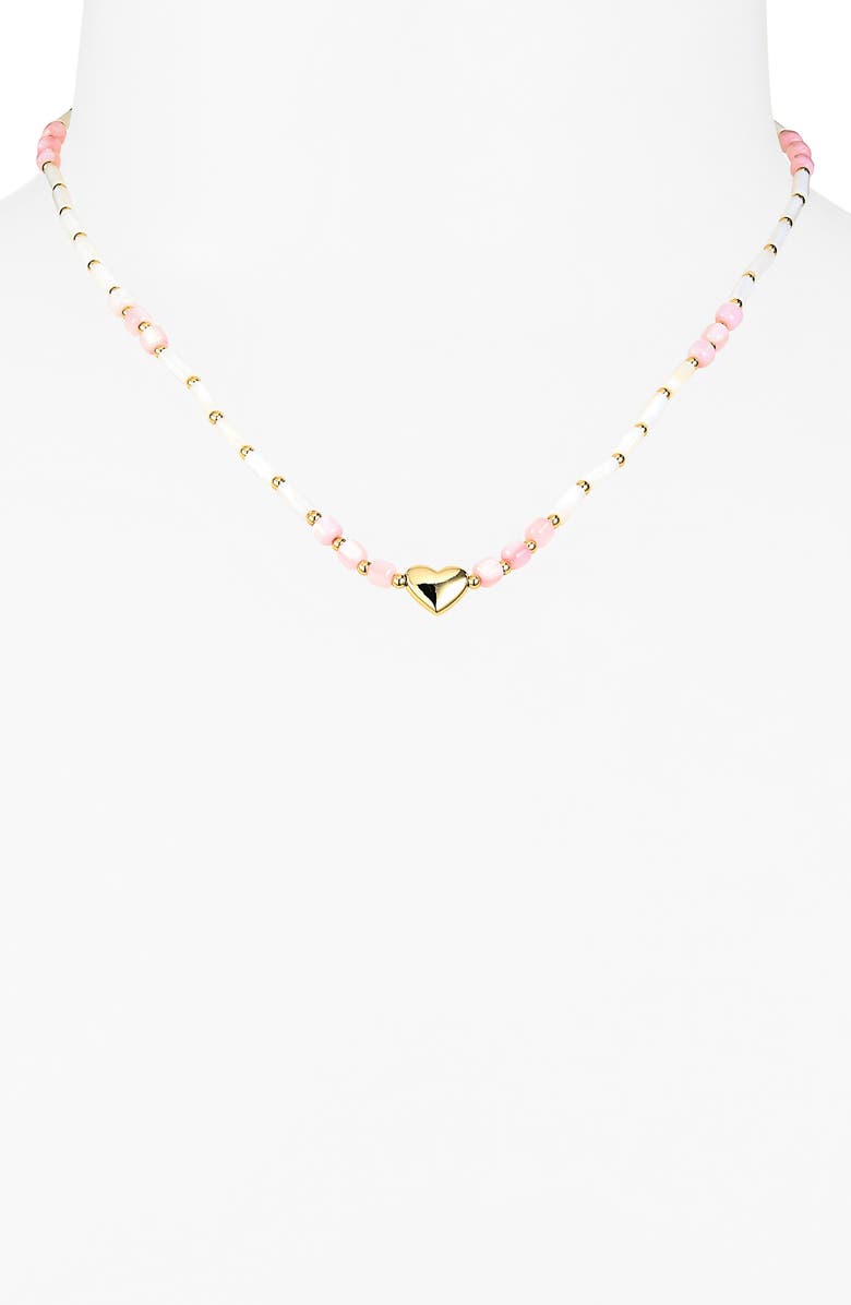 ARGENTO VIVO Heart Necklace, Alternate, color, Gold