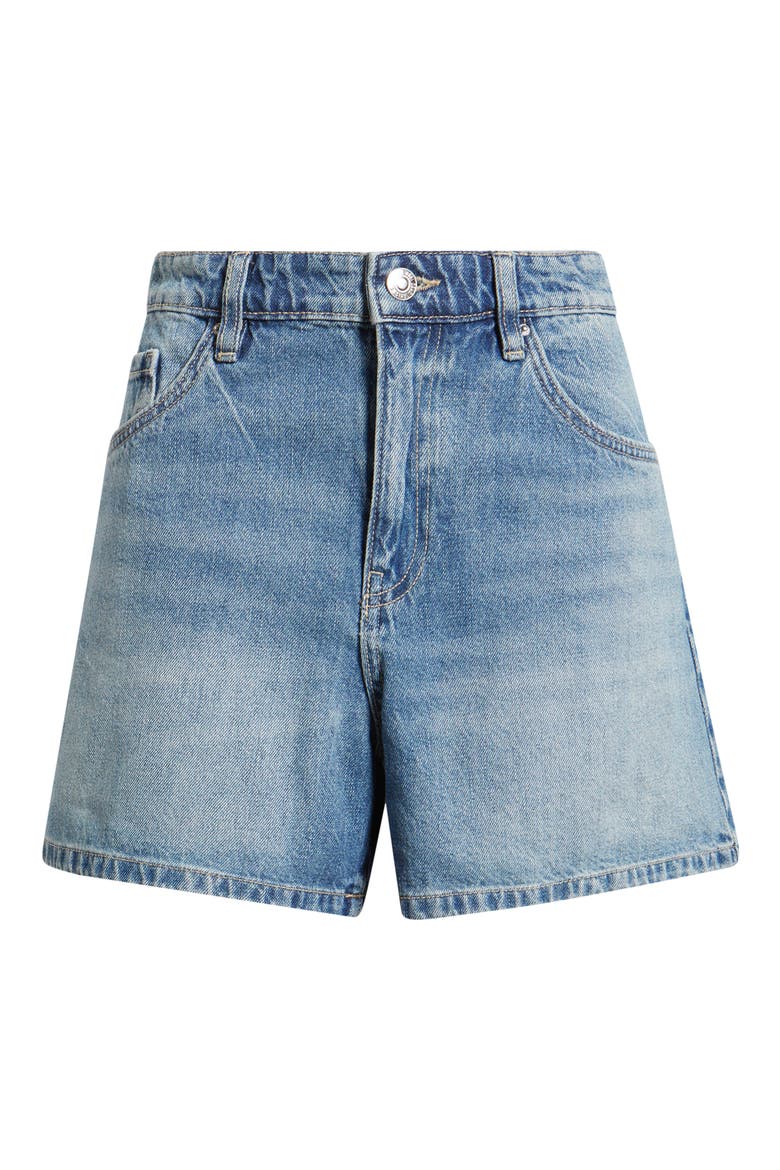 Denim Shorts, Alternate, color, MEDIUM BLUE