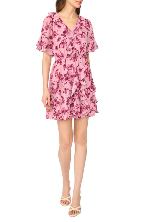 Waterfall Ruffle Minidress