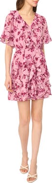 CeCe Waterfall Ruffle Minidress