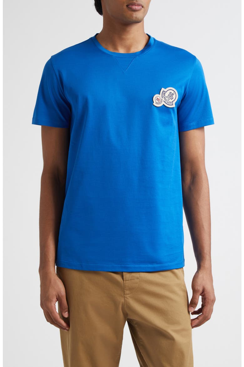 Logo Patch T-Shirt, Main, color, BLUETTE