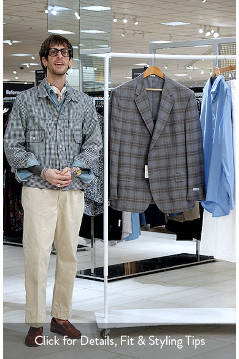 Hyperlight Grey Plaid Wool Sport Coat video