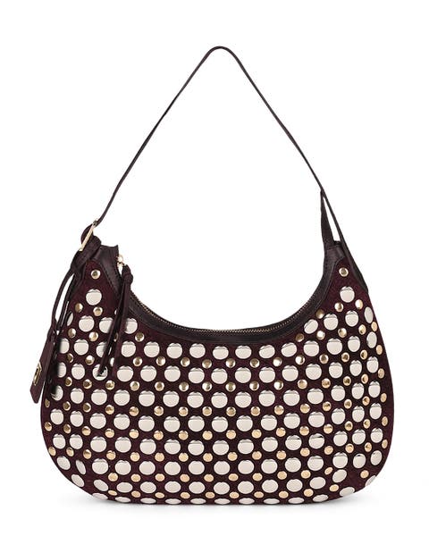 Alva Studded Hobo Crossbody