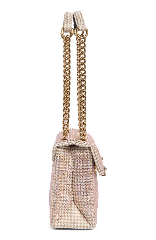 Kurt Geiger London Brixton Lock Shoulder Bag In Open Beige