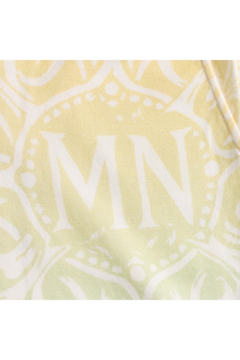 Knit Monogram Shorts, Alternate, color, Citron Ombre