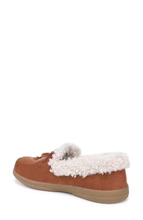 Vionic Claribel Faux Shearling Lined Slipper In Brown