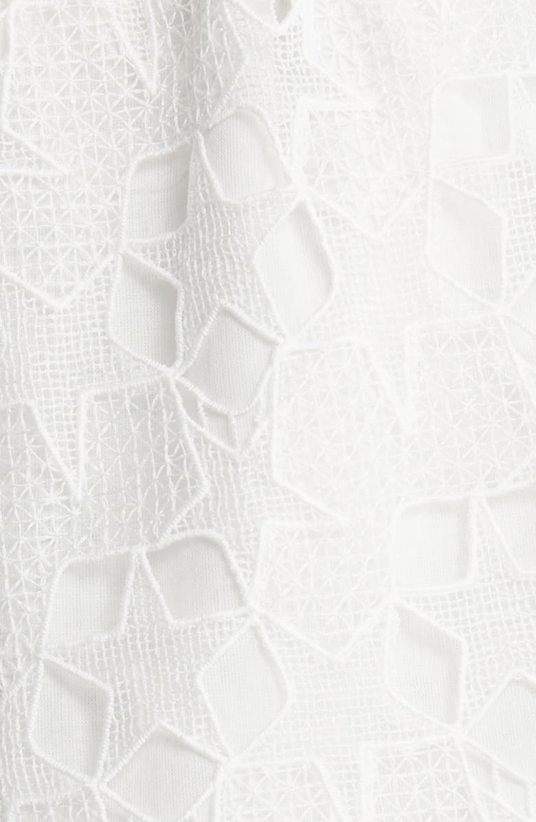 7 For All Mankind Lace Drawstring Waist Shorts, Alternate, color, Antique White