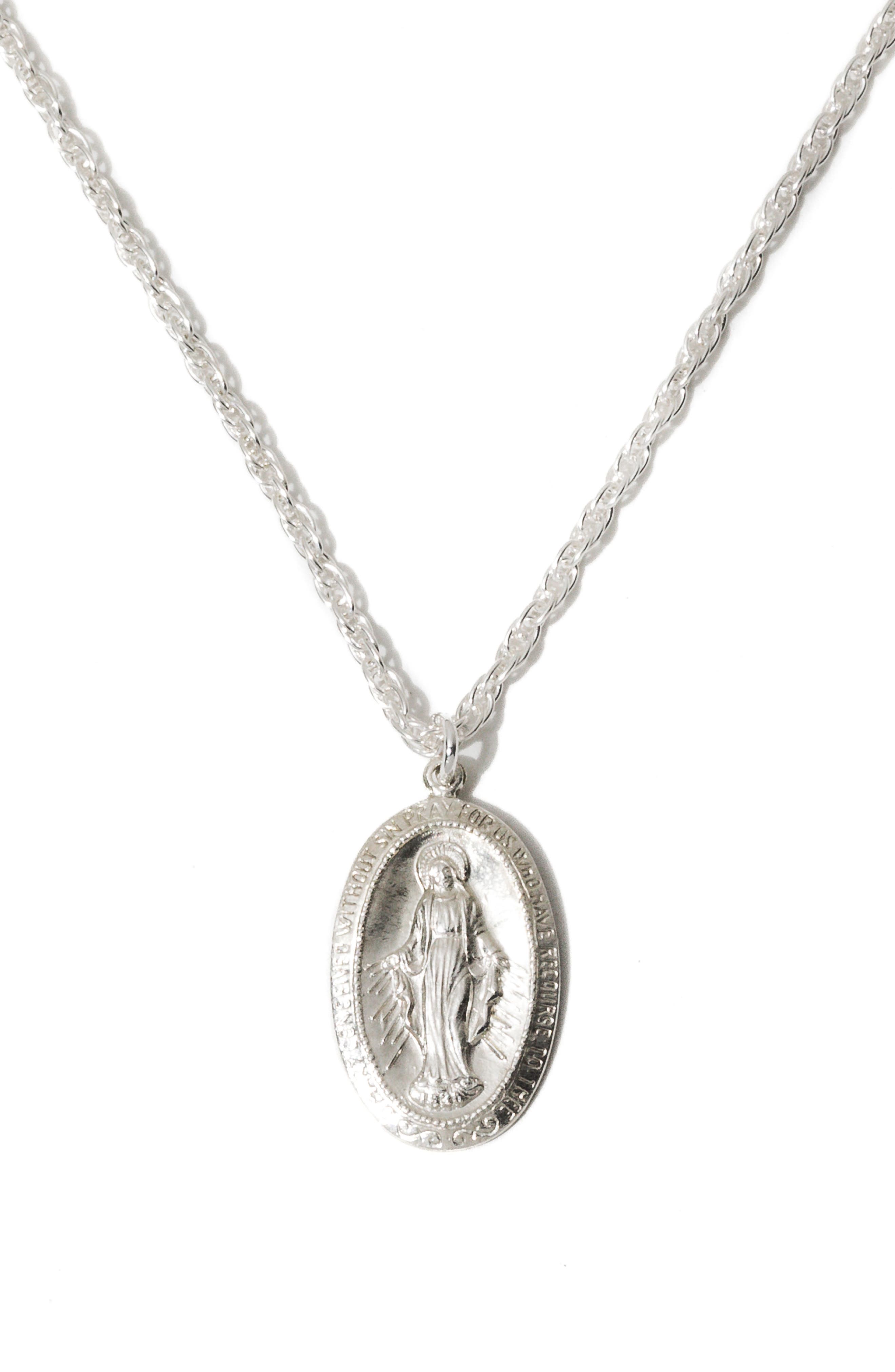 Child of Wild The Mary Pendant Necklace in Silver