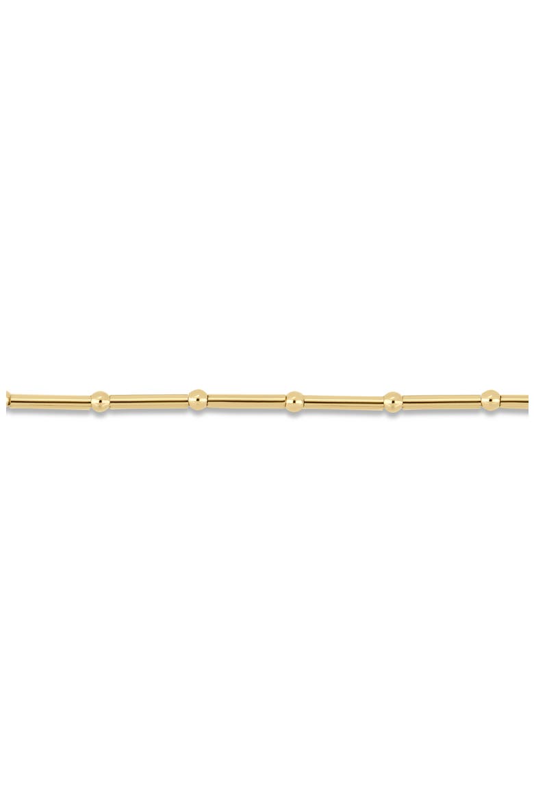14K Gold Beaded Chain Necklace, Alternate, color, 14K YELLOW GOLD
