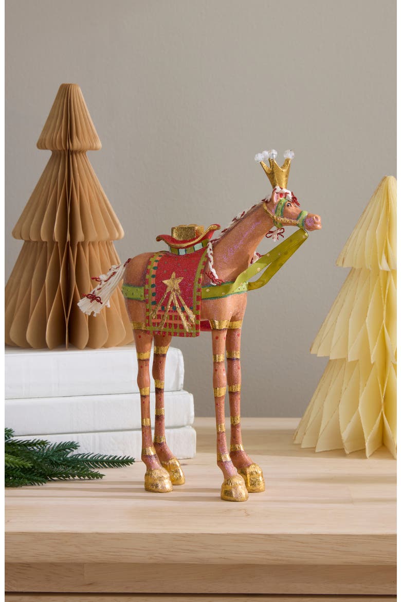 Patience Brewster Nativity Gold Camel Decorative Object, Alternate, color, BROWN