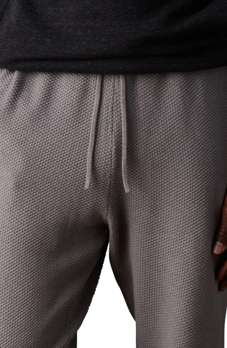 The Normal Brand Textured Cotton Blend Joggers, Alternate, color, Greystone