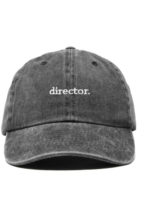 Director Embroidered Low Crown Cap