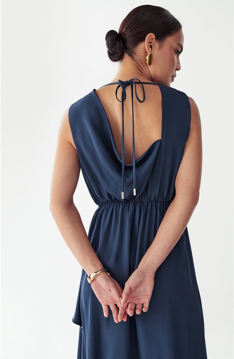 WILLA Giselle Midi Dress, Alternate, color, Petrol Blue