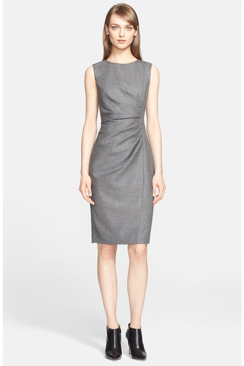 'Terry' Wool Blend Sheath Dress (Nordstrom Exclusive), Main, color, LIGHT GREY