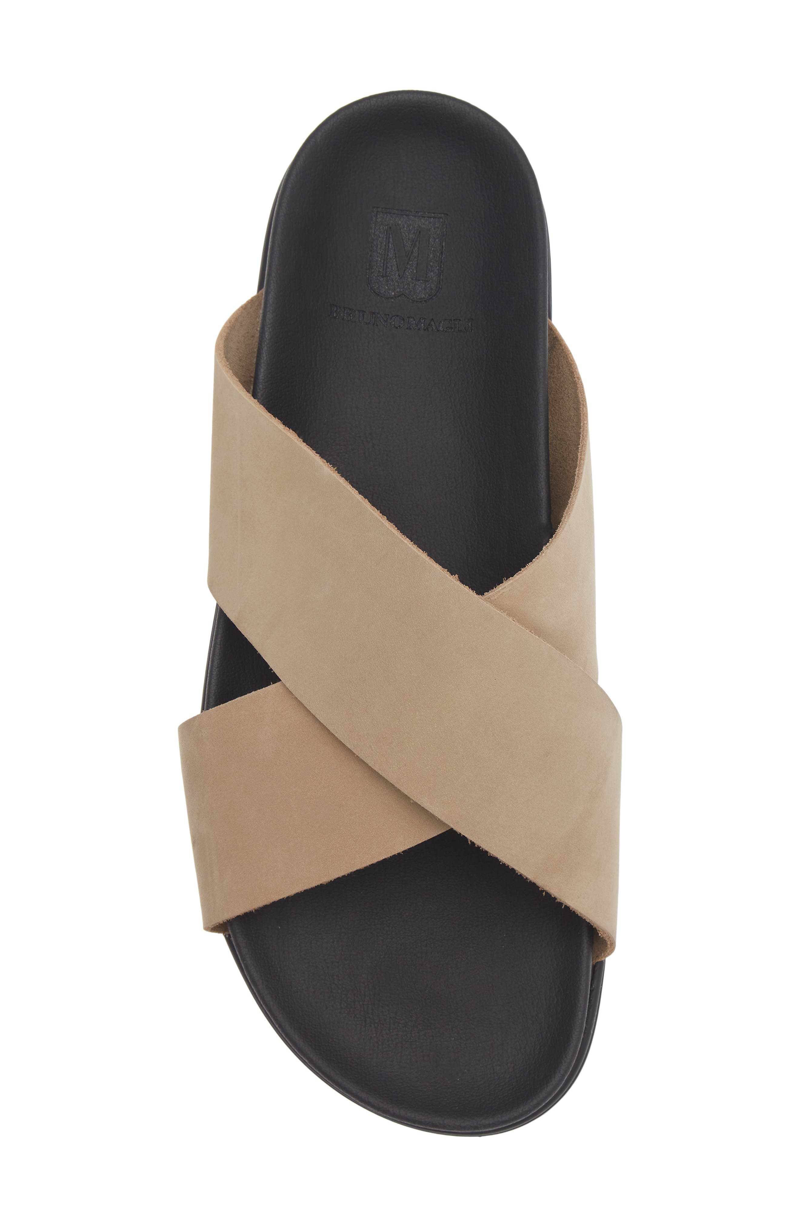 Bruno Magli Beau Slide Sandal, Alternate, color, Sand Nubuck