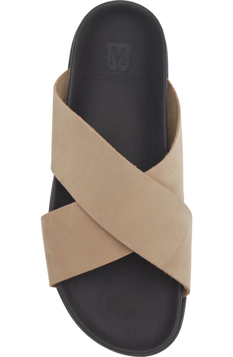 Bruno Magli Beau Slide Sandal, Alternate, color, Sand Nubuck
