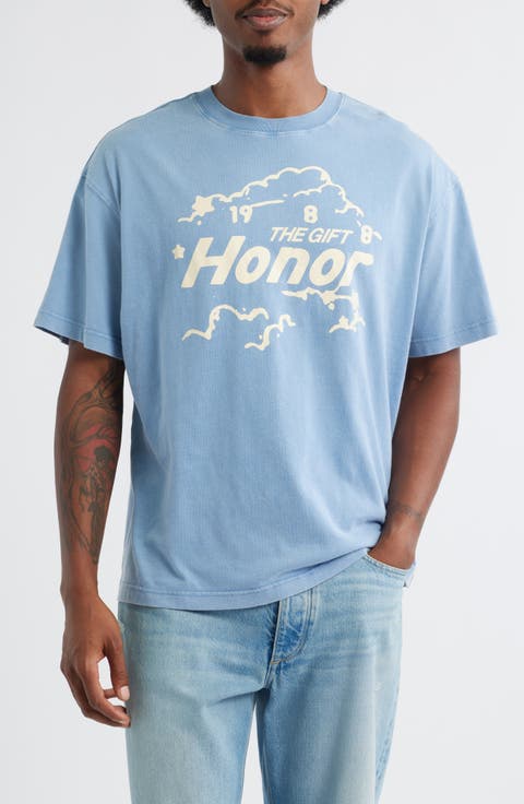 In the Clouds Cotton Graphic T-Shirt