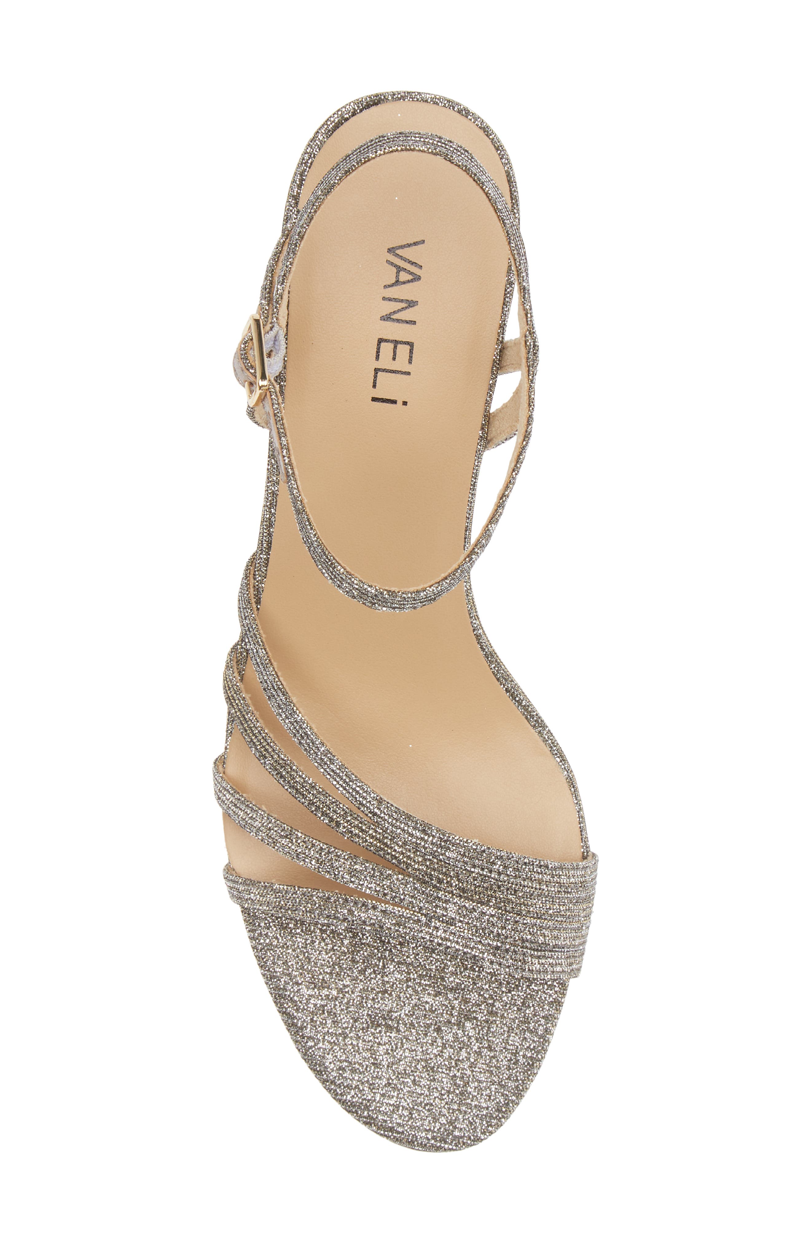 VANELi Mimi Strappy Sandal, Alternate, color, Platinum Nizza