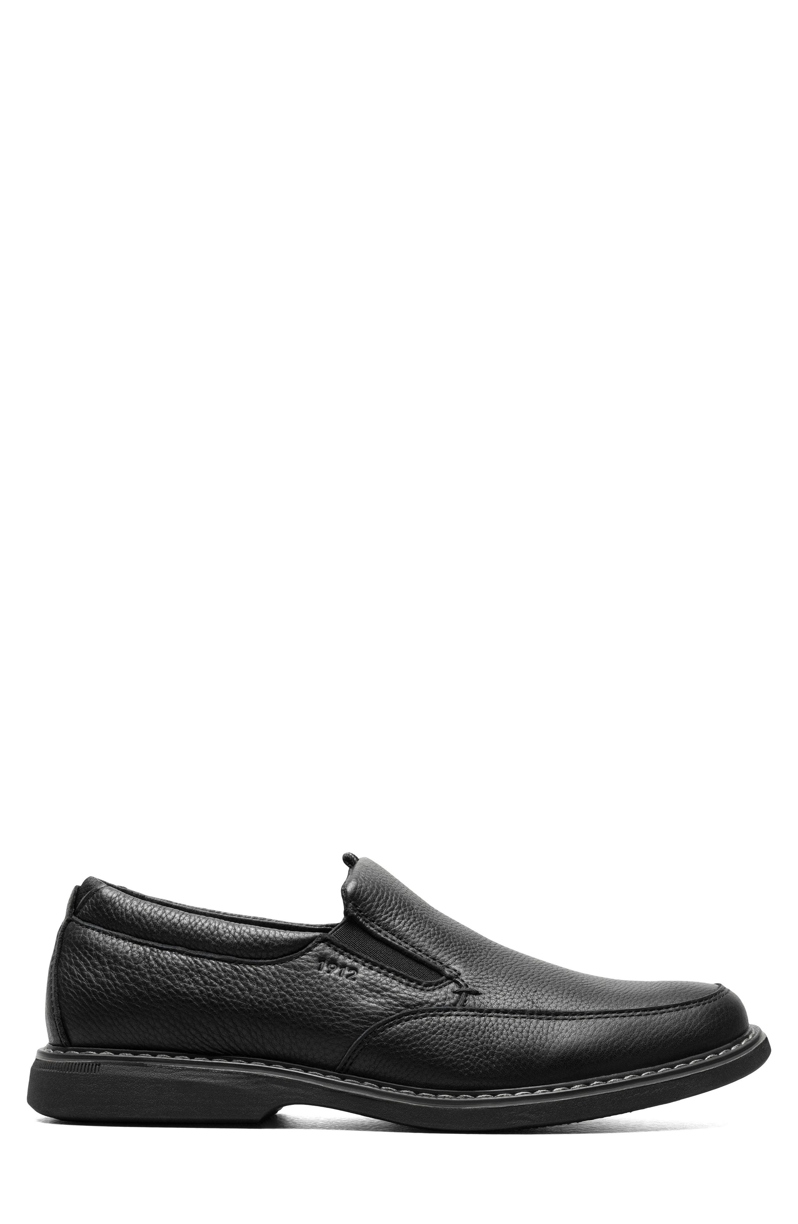 NUNN BUSH Otto Moc Toe Loafer - Wide Width Available, Alternate, color, Black Tumble