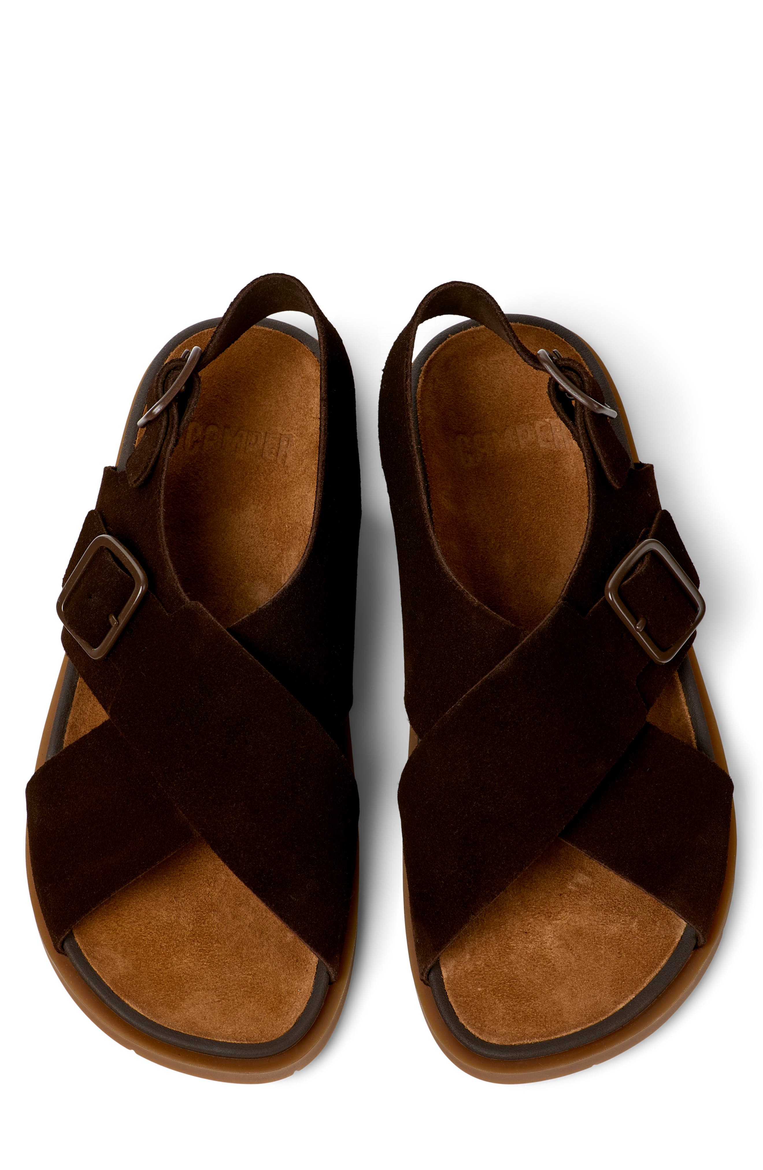 Camper Lluc X-Strap Sandal, Alternate, color, Medium Brown