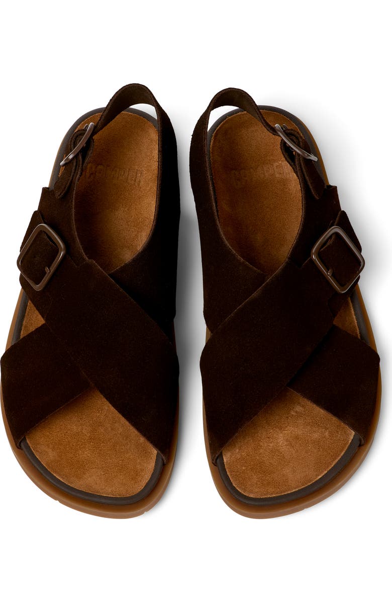 Camper Lluc X-Strap Sandal, Alternate, color, Medium Brown