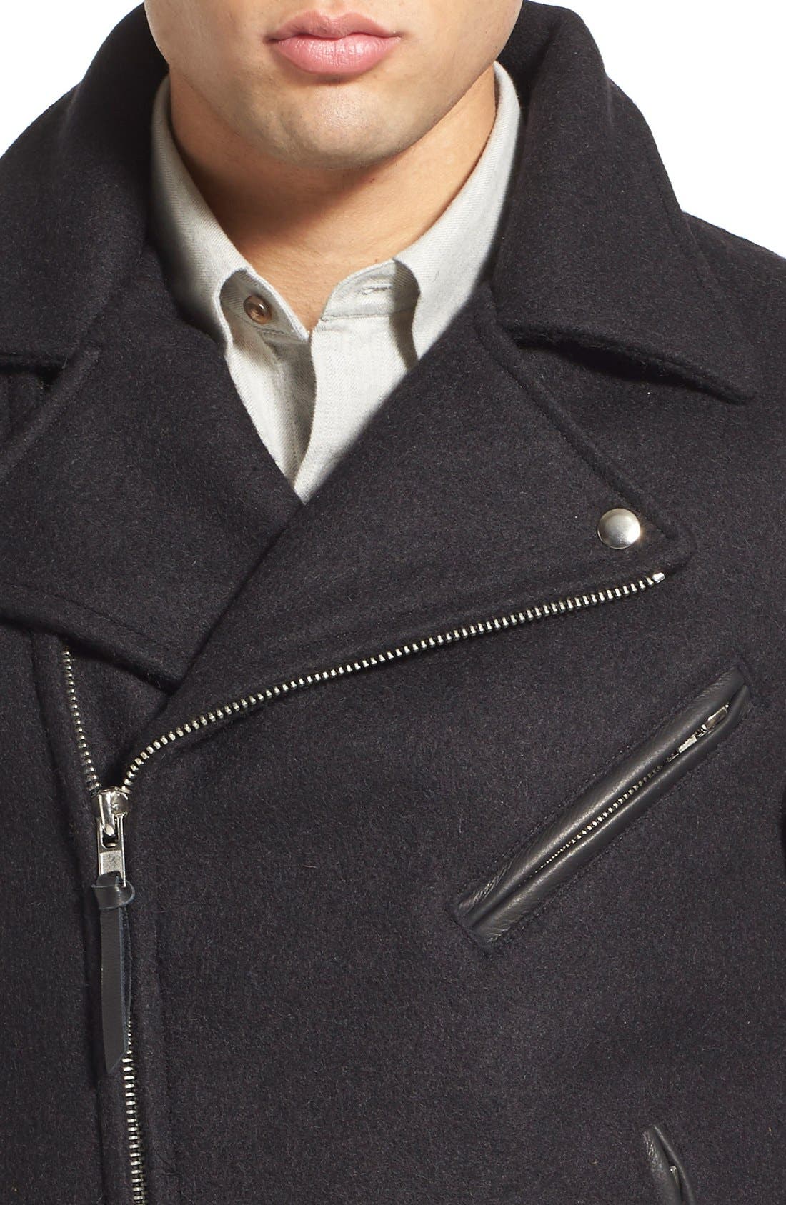 Golden Bear Mixed Media Moto Jacket (Men) | Nordstrom
