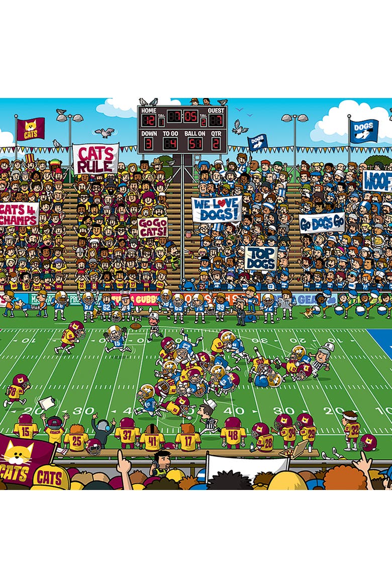 Spot & Find Football Puzzle, 100 Pieces, Alternate, color, Multicolored