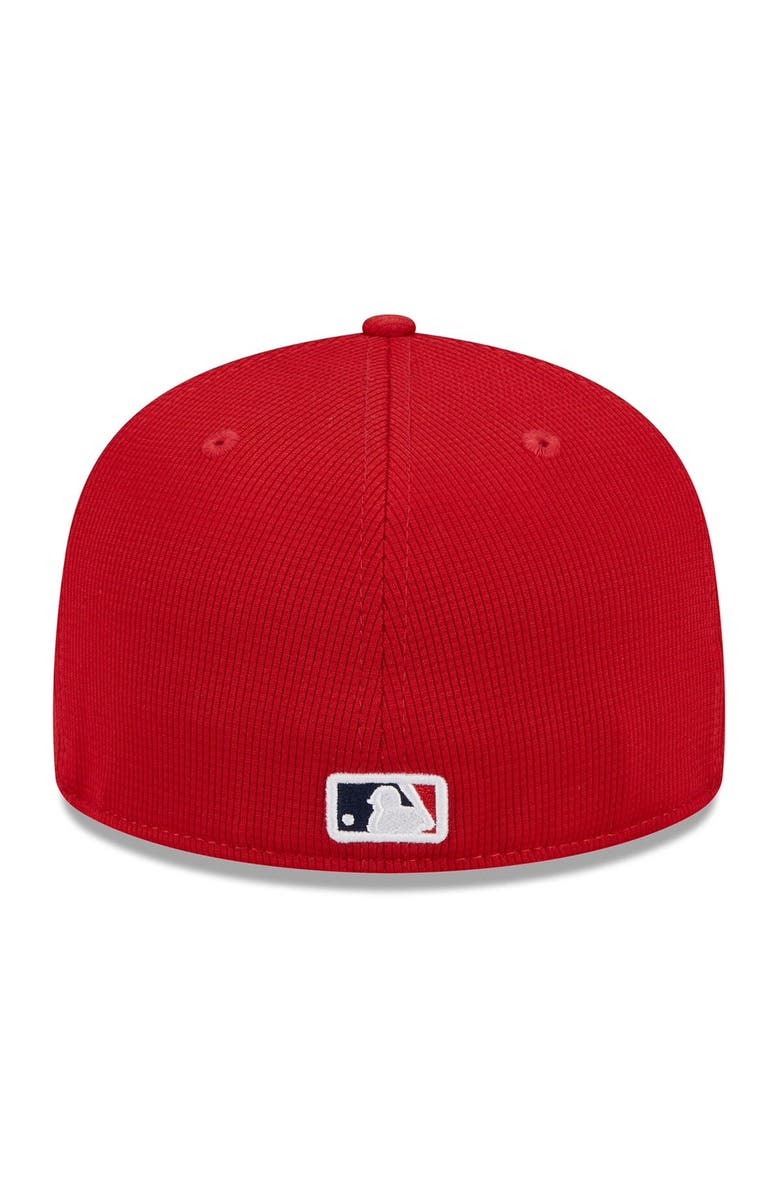 New Era Men's New Era Red Cleveland Guardians 2024 Spring Training 59FIFTY Fitted Hat, Alternate, color,