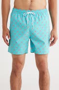 Public Art Flamingo Party Patterned Board Shorts