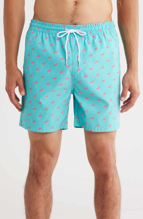 Public Art Flamingo Party Patterned Board Shorts
