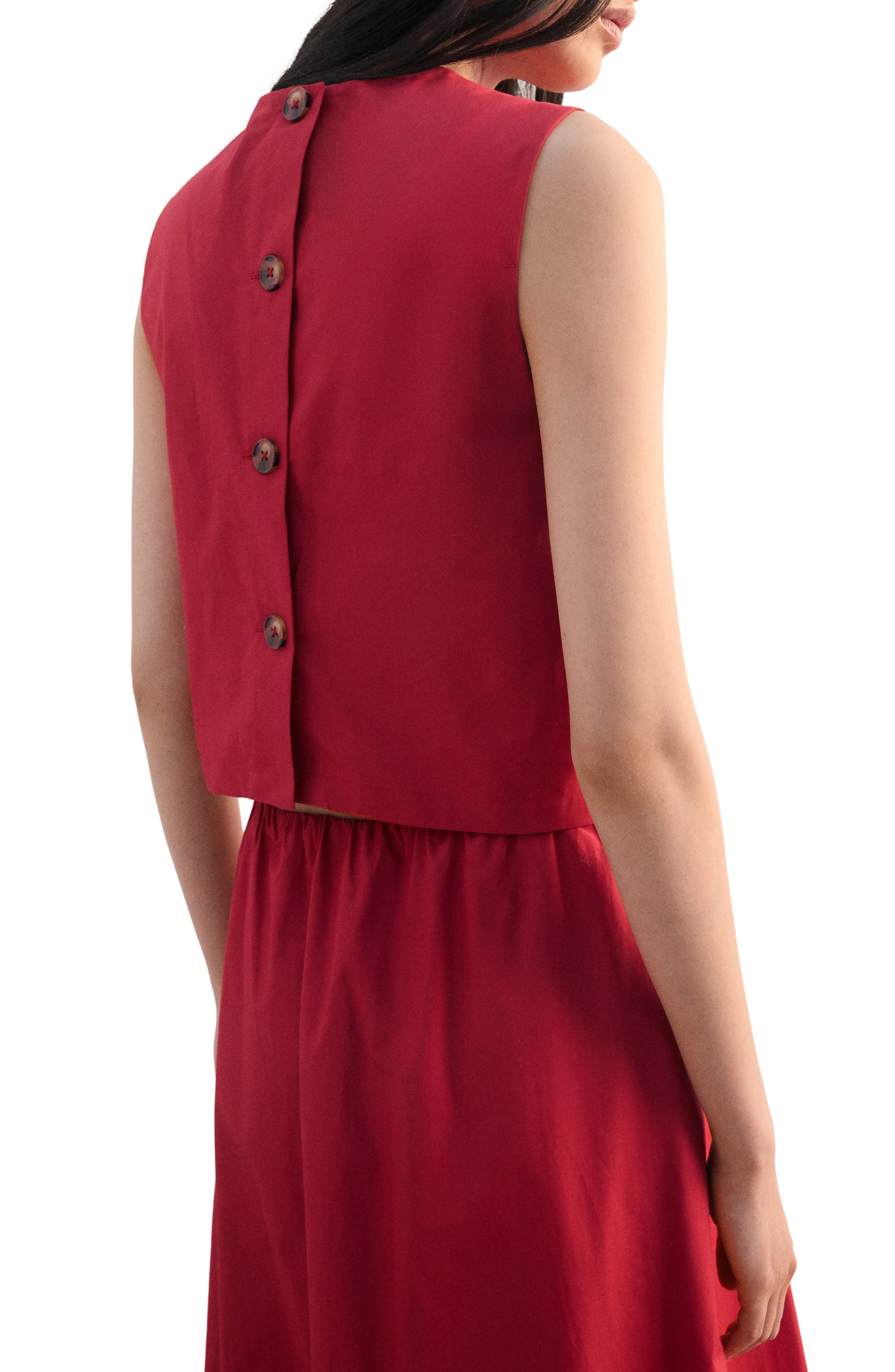 Back Button Crop Top - image 2